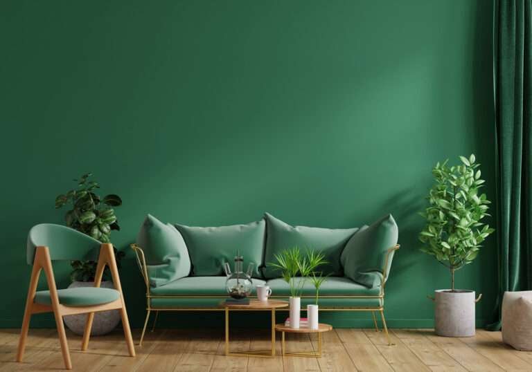 interior-green-wall-with-green-sofa-green-armchair-living-room-3d-rendering-min
